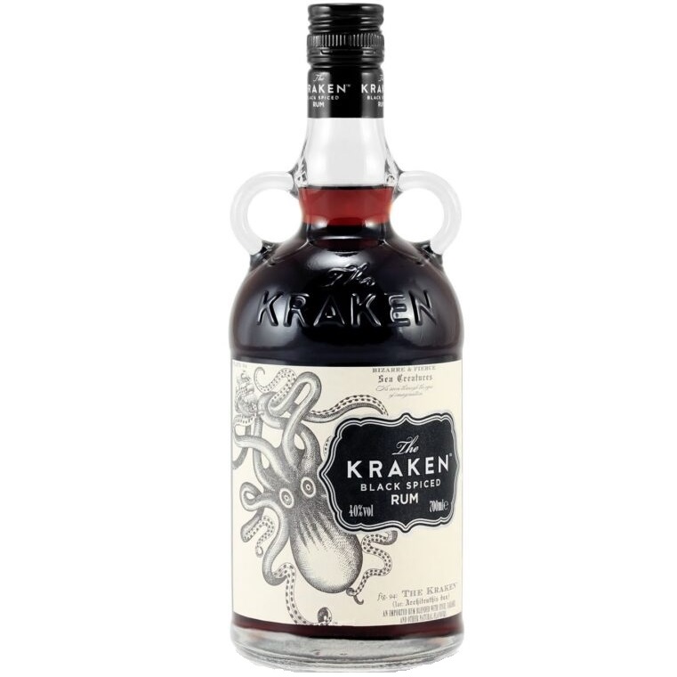 Rhum The Kraken n°40 black spiced, bouteille céramique 70cl